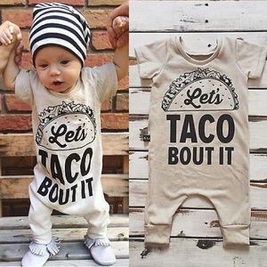 Lets Taco Bout It Jumper Baby Onesie Romper